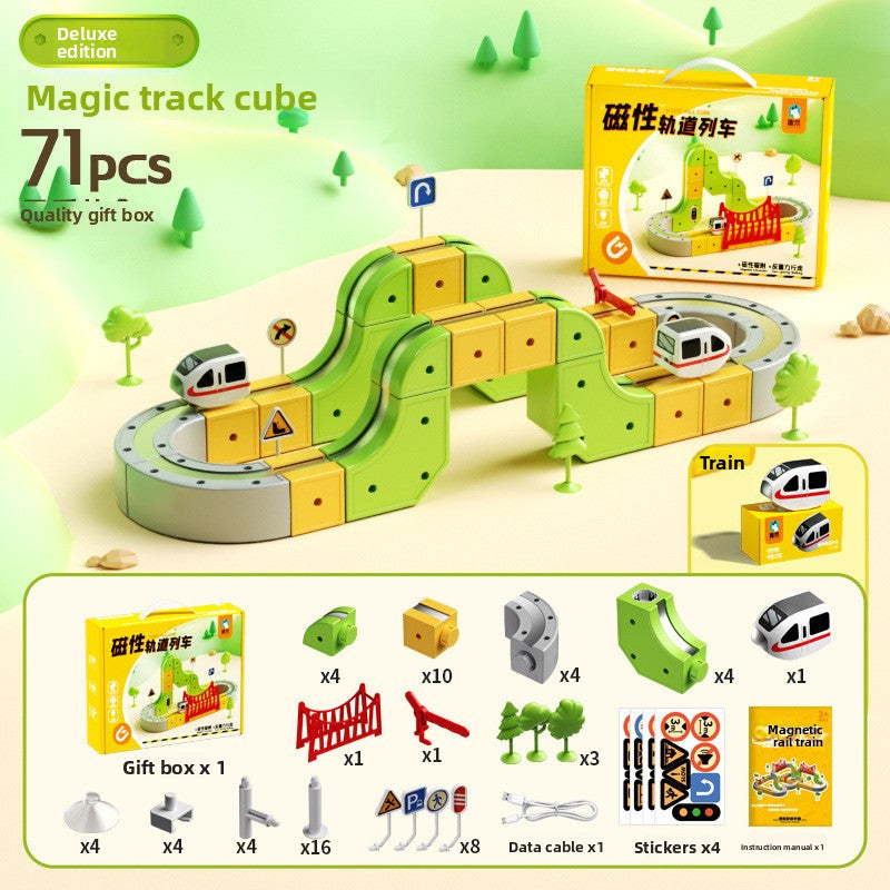 Magnetic Educational Toy Train Set