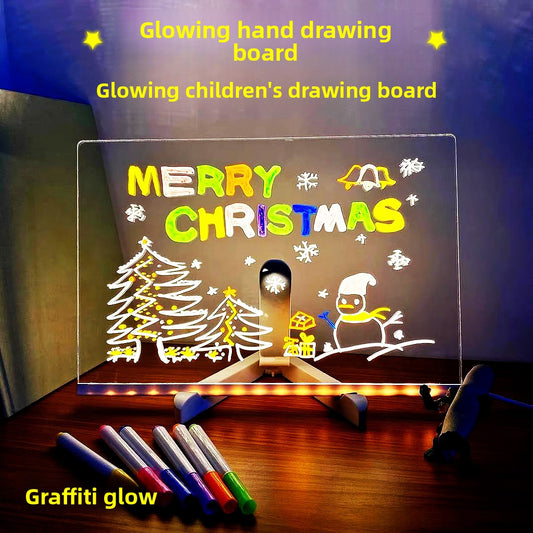 LED Light Writing Board Erasable Drawing Panel