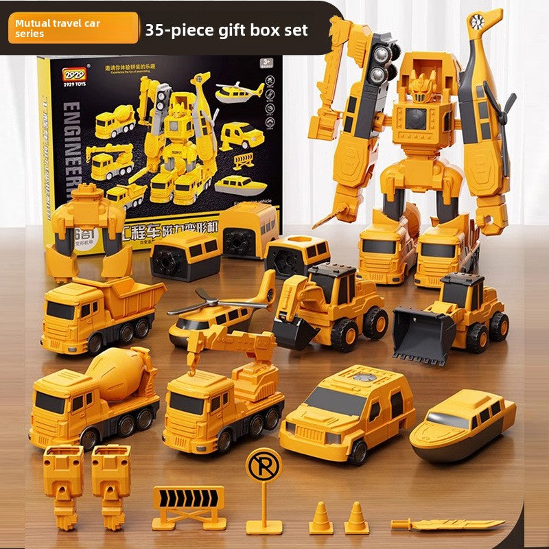 Magnetic Construction Robot Toy Set