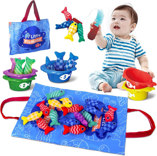 Infant and Toddler Fabric Montessori Fishing Toy