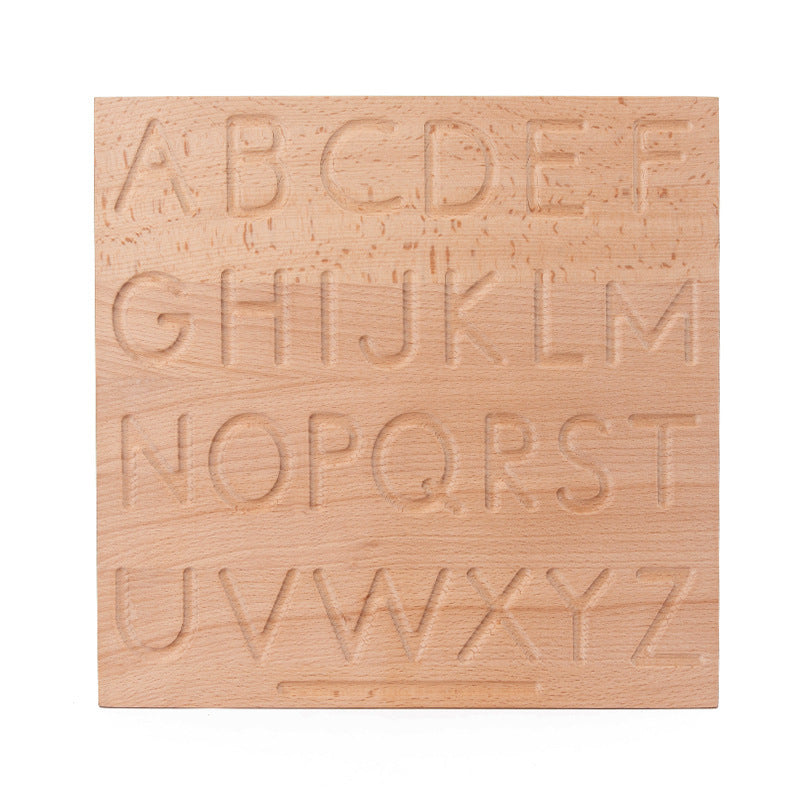 Montessori Wooden Alphabet Letters / Numbers Tracing Board