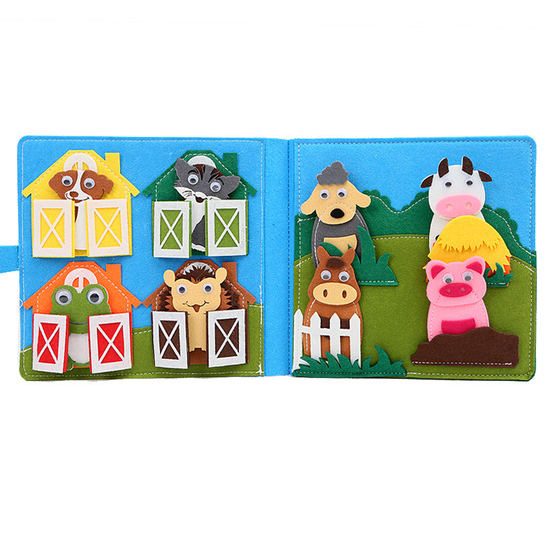 Barnyard Farm Animals Felt Busy Book – Sensory Play & Vocabulary Development