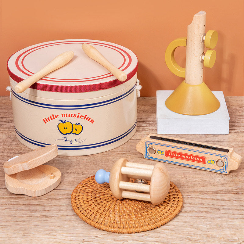 Wooden Musical Instrument Set for Kids