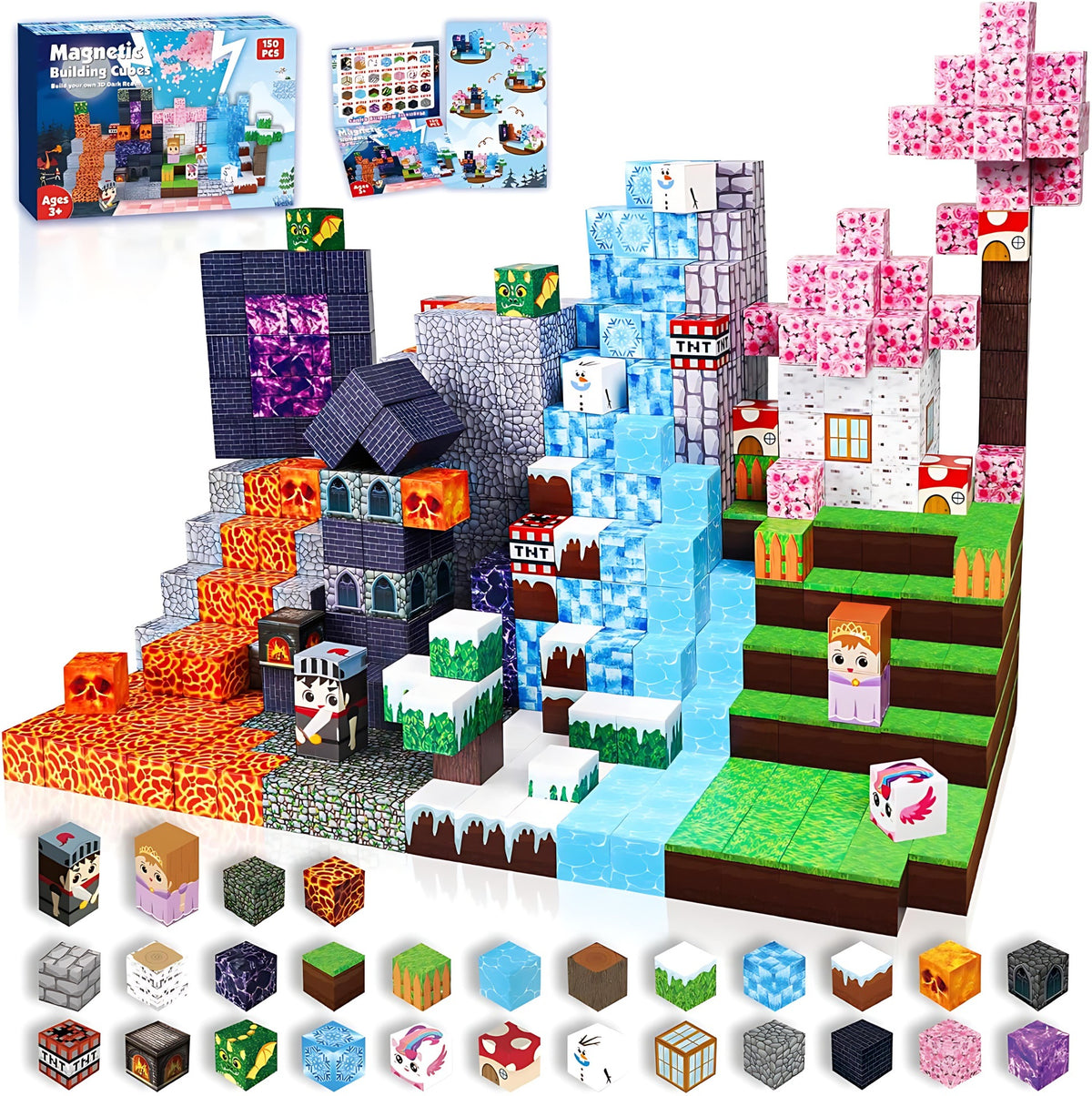 Magnetic Building Blocks Themed Sets
