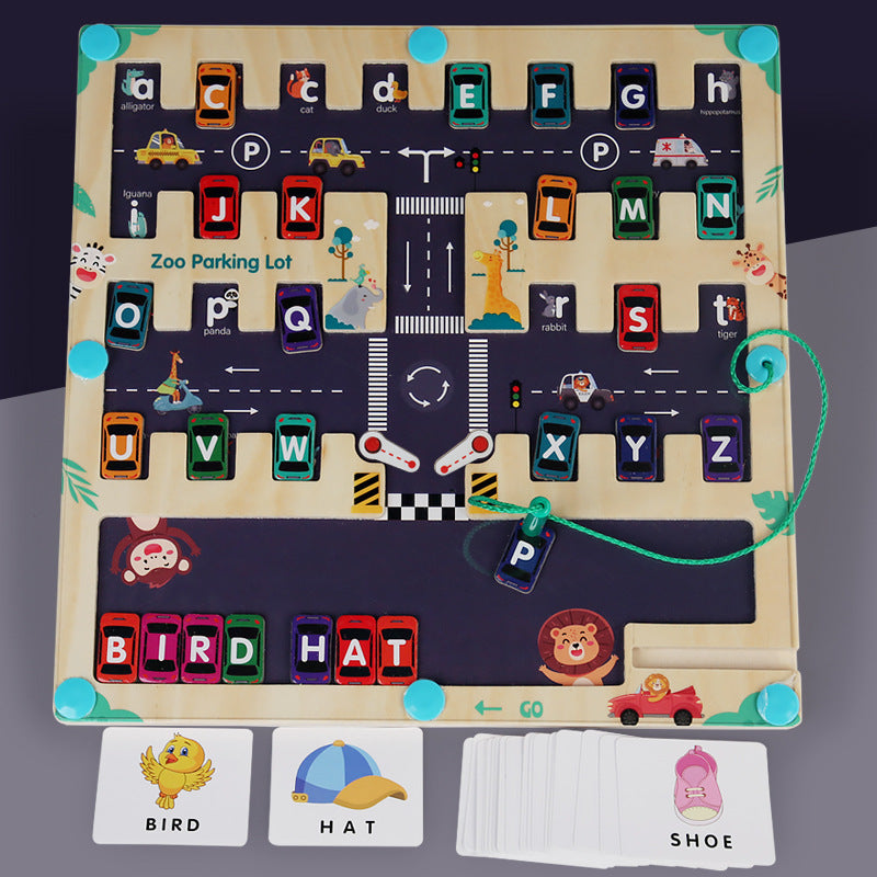 Wooden Magnetic Alphabet Maze Toy