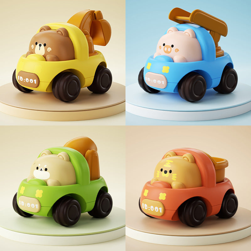 Cute Animal Engineering Vehicle Toy