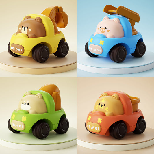 Cute Animal Engineering Vehicle Toy