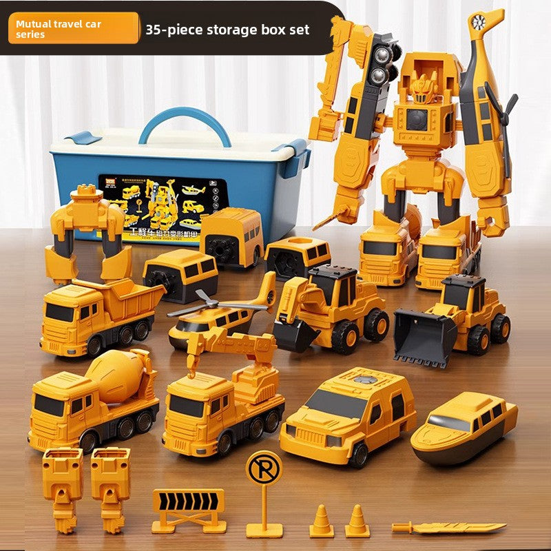 Magnetic Construction Robot Toy Set
