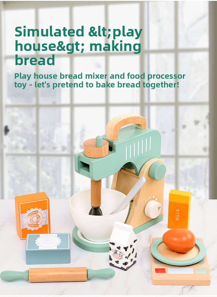 Afternoon Tea & Ice cream Set -Wooden Kitchen Role Play Toys