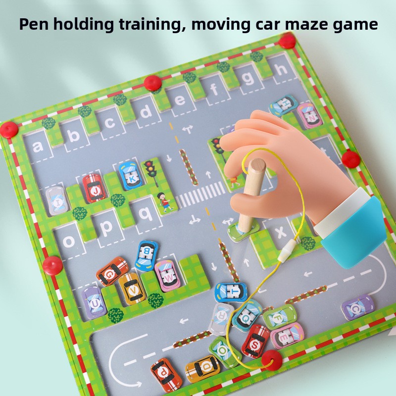 Wooden Magnetic Alphabet Maze Toy