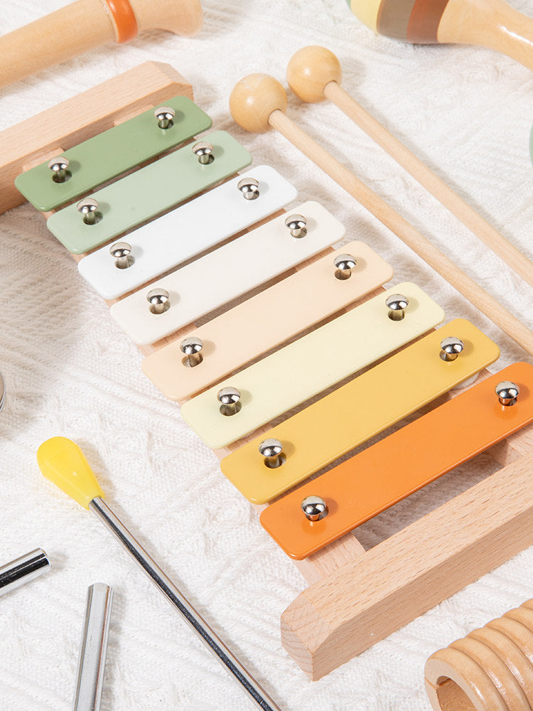 Wooden Musical Instrument Set for Kids