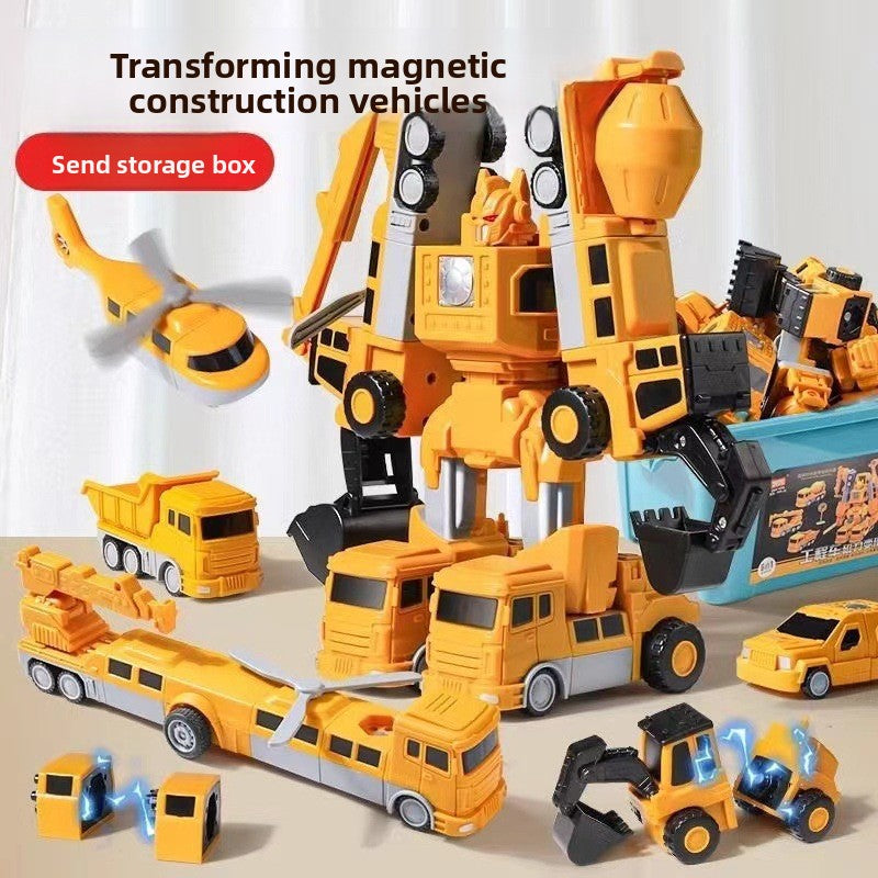 Magnetic Construction Robot Toy Set
