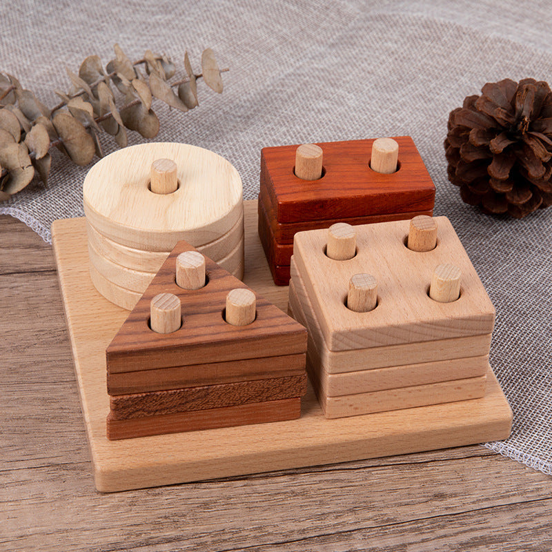 Montessori Wooden Shape Puzzle Toys, Pick and Choose