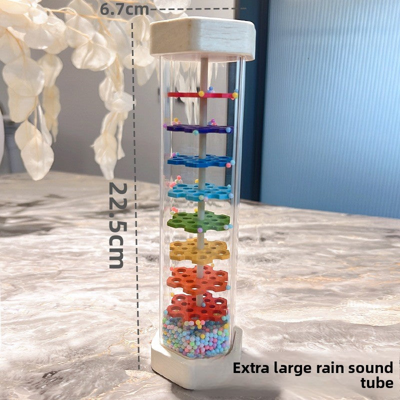 Wooden Rain Sound Maker Vessel Toy Musical Instrument