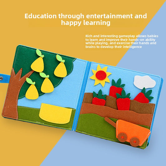 Barnyard Farm Animals Felt Busy Book – Sensory Play & Vocabulary Development