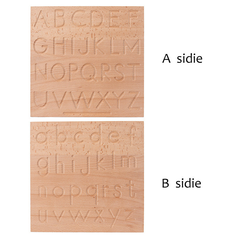 Montessori Wooden Alphabet Letters / Numbers Tracing Board
