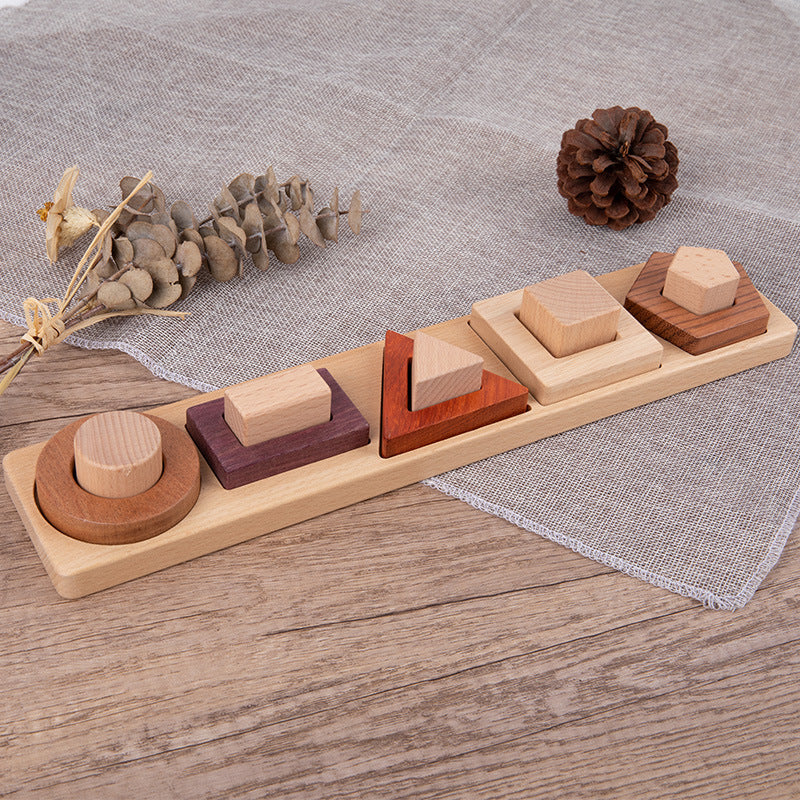 Montessori Wooden Shape Puzzle Toys, Pick and Choose