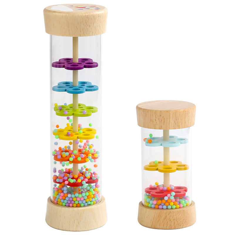 Wooden Rain Sound Maker Vessel Toy Musical Instrument