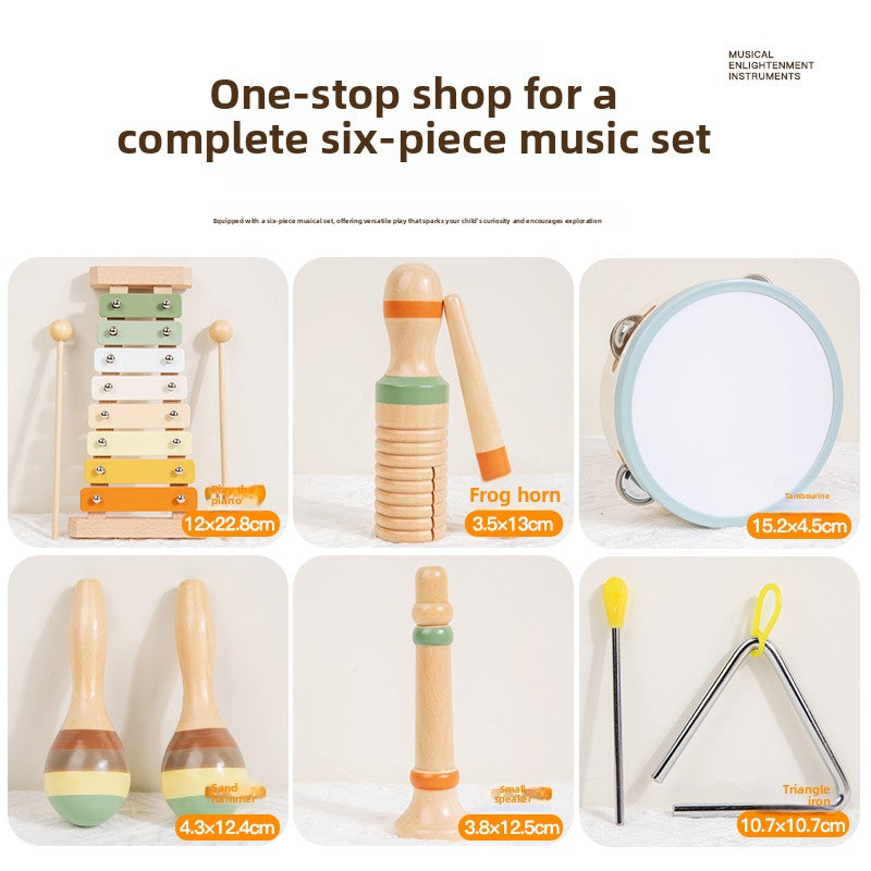 Wooden Musical Instrument Set for Kids