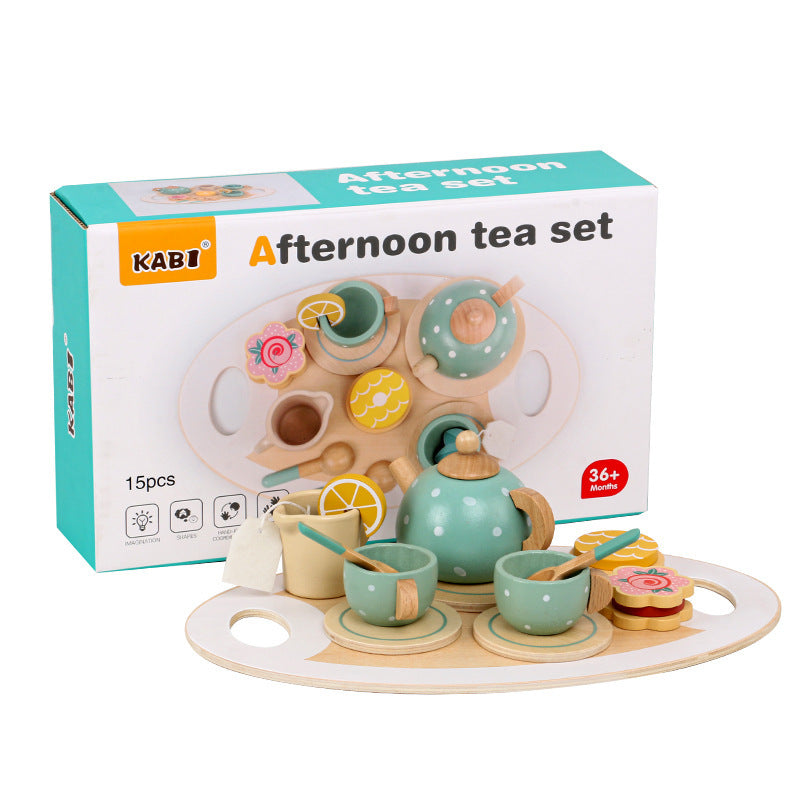 Afternoon Tea & Ice cream Set -Wooden Kitchen Role Play Toys