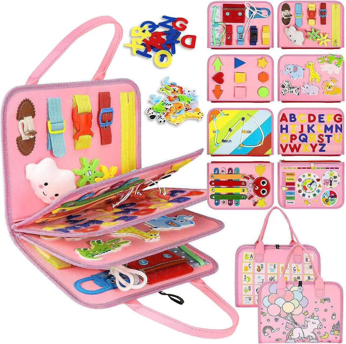 Felt Learning Sensory Play Board
