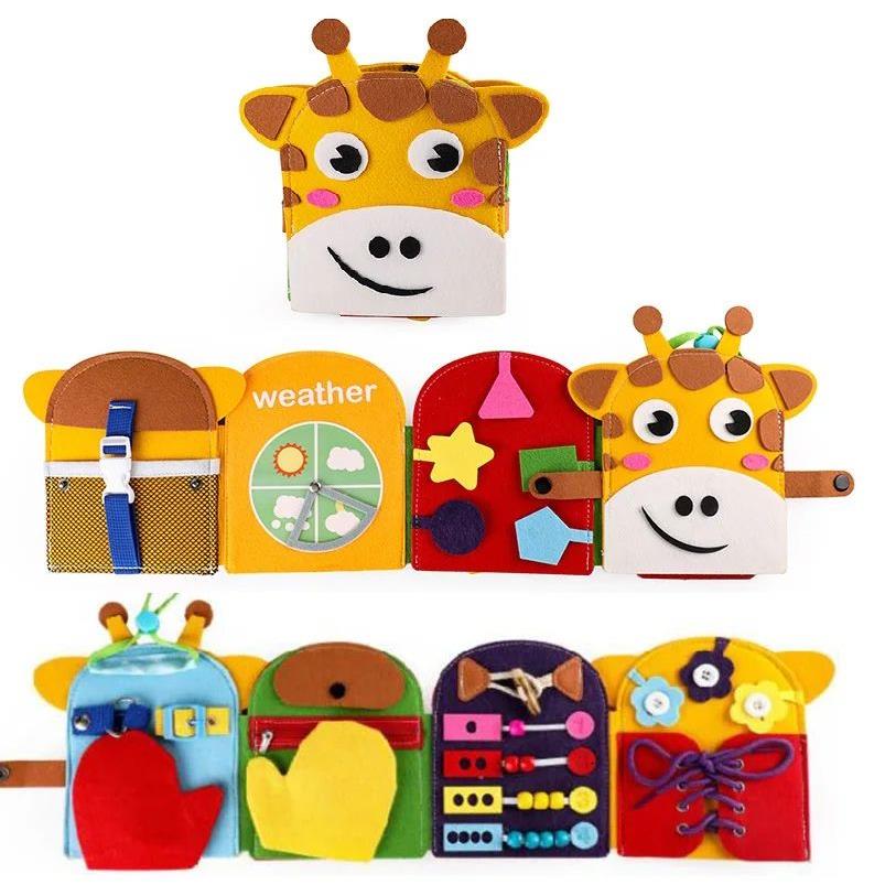 Quiet Book Montessori Baby Toys Felt Busy Book for Little Children