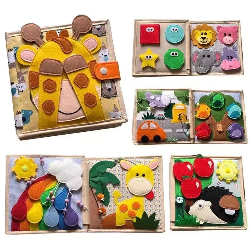 Quiet Book Montessori Baby Toys Felt Busy Book for Little Children