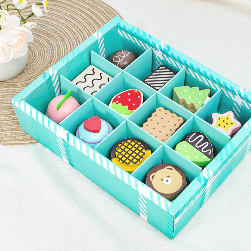 Afternoon Tea & Ice cream Set -Wooden Kitchen Role Play Toys