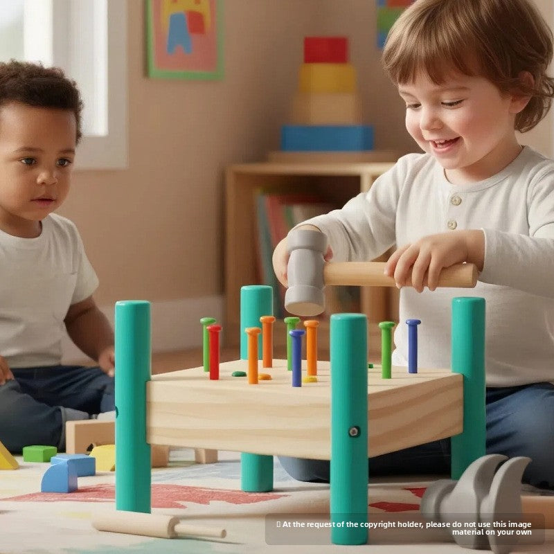 Montessori Wooden Peg Board Early Learning Toy