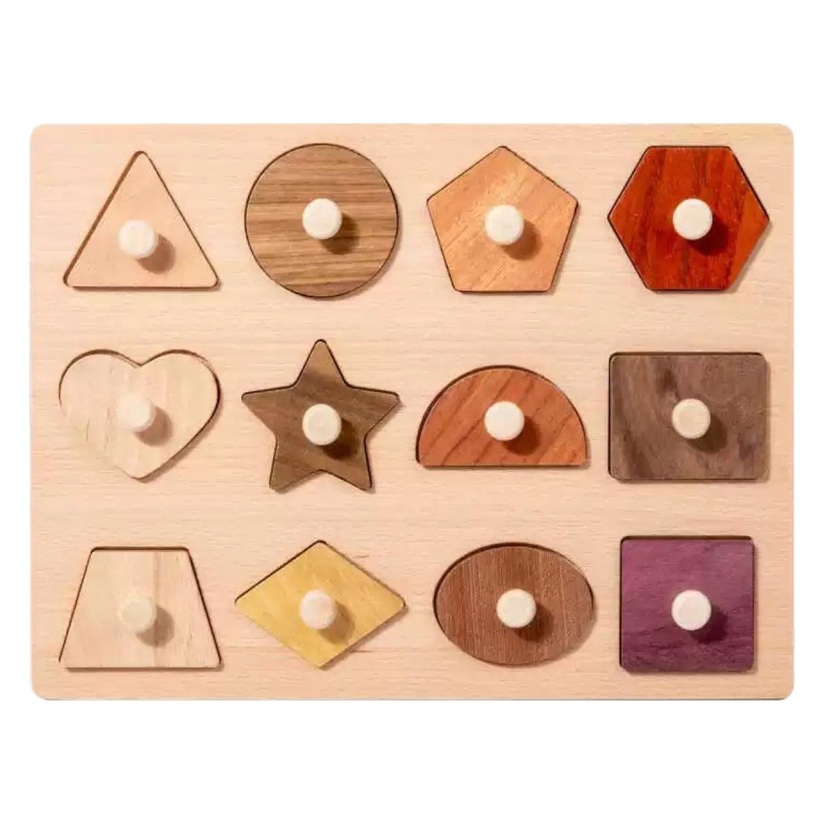 Montessori Wooden Shape Puzzle Toys, Pick and Choose