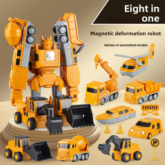 Magnetic Construction Robot Toy Set