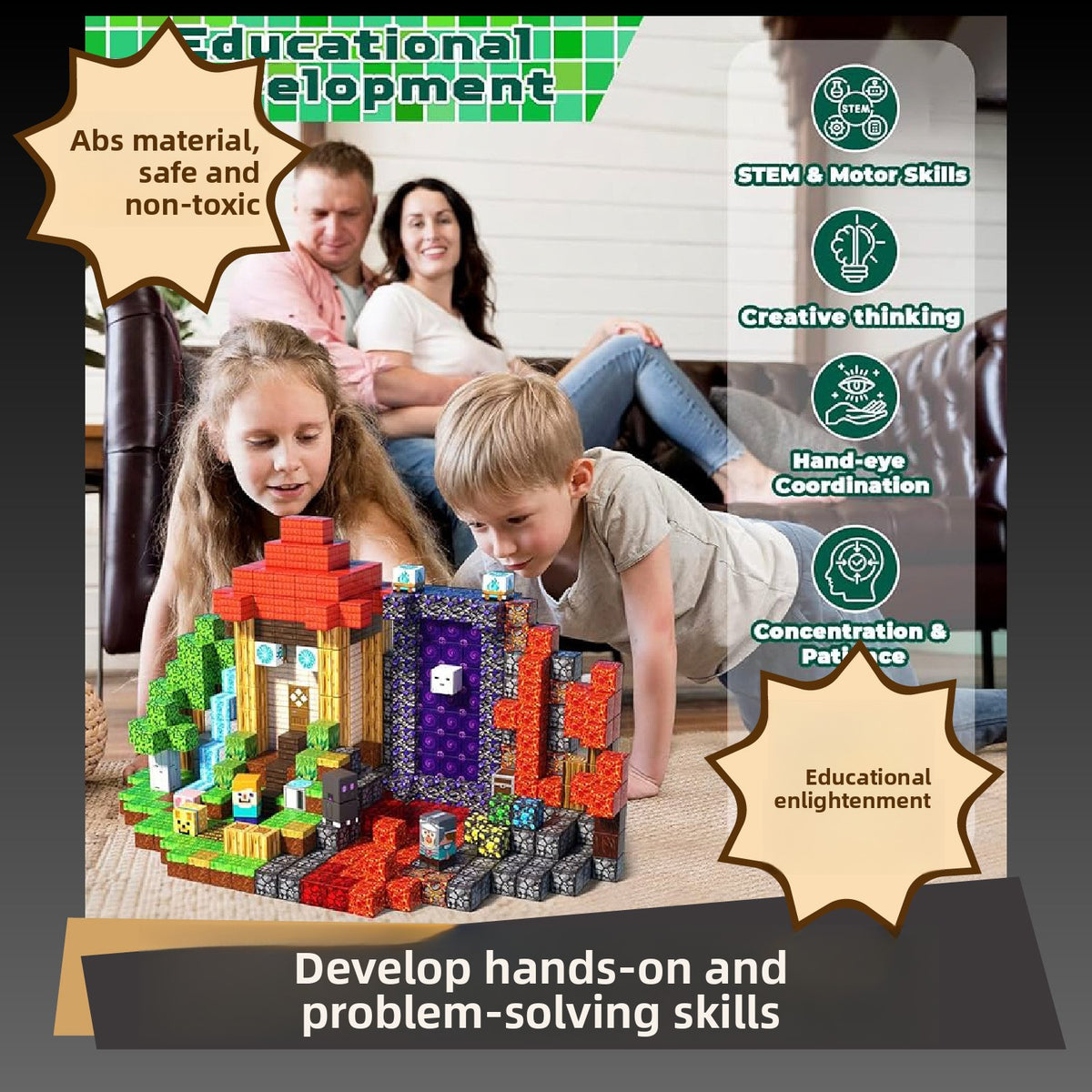 Magnetic Building Blocks Themed Sets