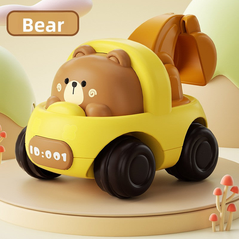 Cute Animal Engineering Vehicle Toy