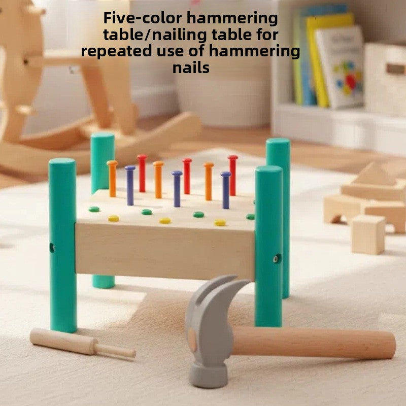 Montessori Wooden Peg Board Early Learning Toy
