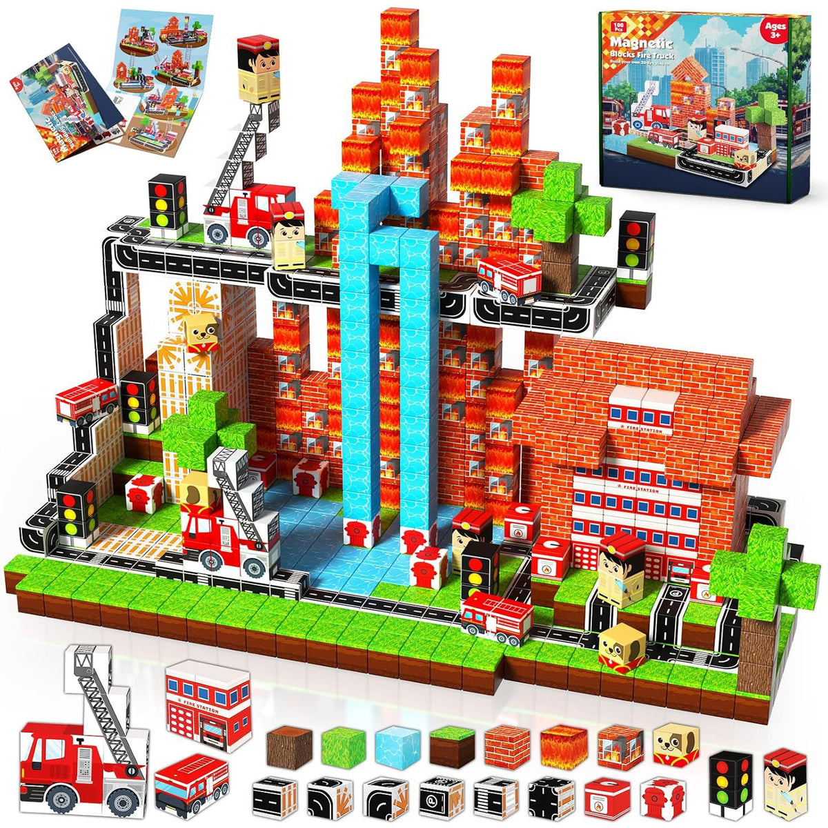 Magnetic Building Blocks Themed Sets