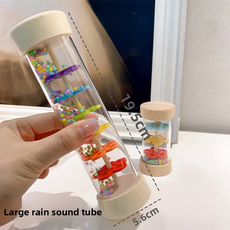 Wooden Rain Sound Maker Vessel Toy Musical Instrument