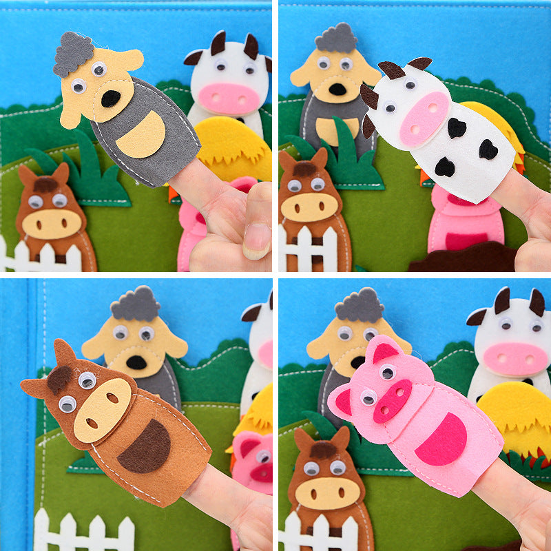 Barnyard Farm Animals Felt Busy Book – Sensory Play & Vocabulary Development