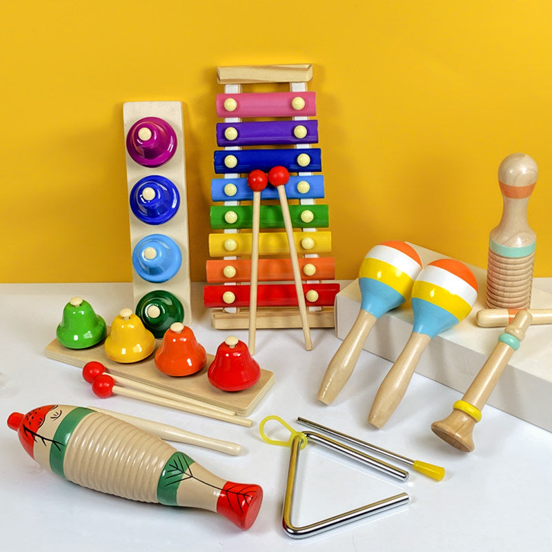 Wooden Musical Instrument Set for Kids