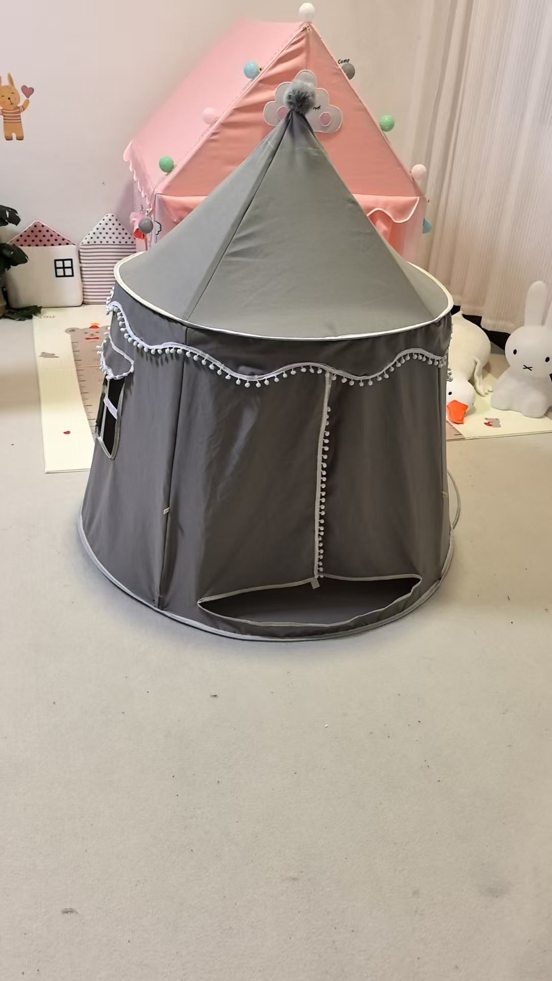 Children's Fabric Play Tent Indoor Playhouse for Little Boys & Girls
