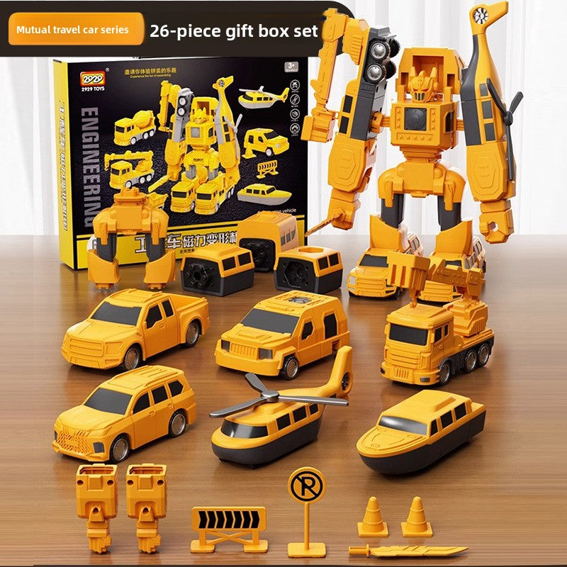 Magnetic Construction Robot Toy Set