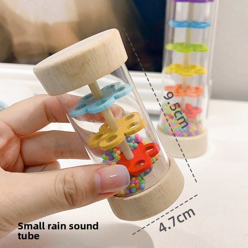 Wooden Rain Sound Maker Vessel Toy Musical Instrument