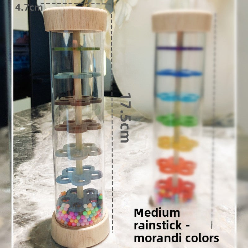 Wooden Rain Sound Maker Vessel Toy Musical Instrument