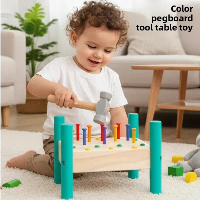 Montessori Wooden Peg Board Early Learning Toy